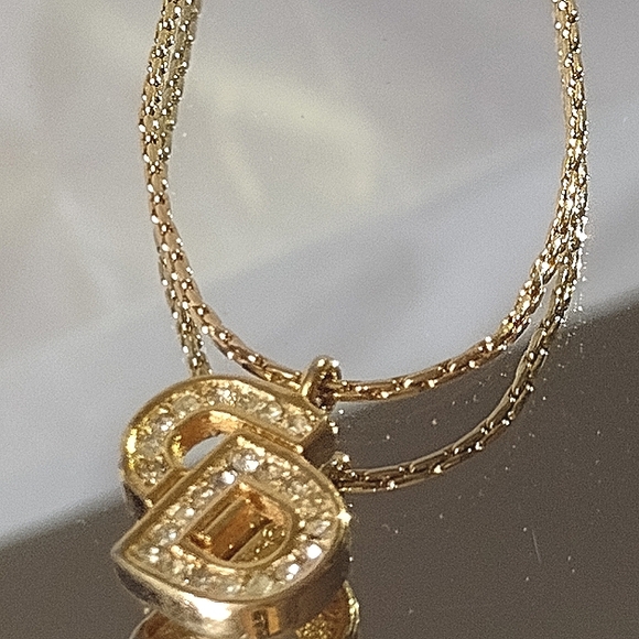 Christian Dior Petit CD Signature 💖 CD Logo Cryst - Picture 8 of 10